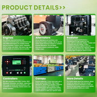 Générateur diesel silencieux à alternateur sans balais de type ouvert, personnalisable OEM, avec moteur Yuchai YC6TC840-D31 500KW 625KVA
