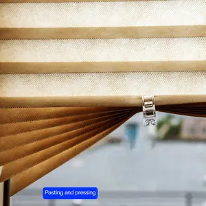 Germany Style Nonwoven Pleated Blinds Cordless Design Polyester Fabric Pleated / Plisse Curtains