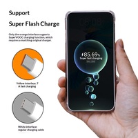 Cable de Datos USB-C de Carga Súper Rápida 7A Blanco de 100W, Conductor de Cobre Puro, Transferencia de Datos para Teléfonos Móviles, Compatible con Honor