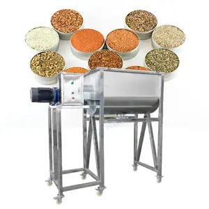 Chemical Fertilizer 200kg Food Horizontal Mixer Industrial Ribbon Flour Wash Powder Mix Machine