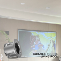 Haut-parleur de plafond en aluminium BS22 de 2,5 pouces, 15 W, haut-parleur de plafond réseau, intérieur