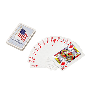 Factory Supply Competitive Price Varnishing Printing Plastic Coated Cards Poker Size 63x88mm Playing Cards