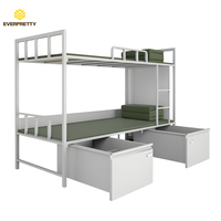 Meubles de dortoir, lit de dortoir scolaire, lits superposés modernes avec armoires, escalier compact, unités de dortoir pour étudiants, lits en fer certifiés CE