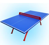 Planche d'extérieur imperméable dimensions table de ping-pang Table de ping-pong intérieure pliée en arc-en-ciel avec peinture UV écologique