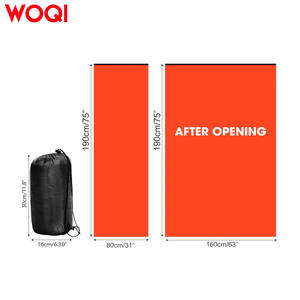 Saco de Dormir Woqi Tipo Sobre, Color Rojo Anaranjado, Lona, para Clima Frío, Transpirable, para Adultos, para Dormir al Aire Libre, para Viajar, Ligero, Aislado - Product Image 4