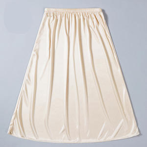 60cm de long femmes <span class=keywords><strong>sous</strong></span>-jupe longue <span class=keywords><strong>jupon</strong></span> une ligne <span class=keywords><strong>sous</strong></span> la <span class=keywords><strong>robe</strong></span> jupe de sécurité - Product Image 2