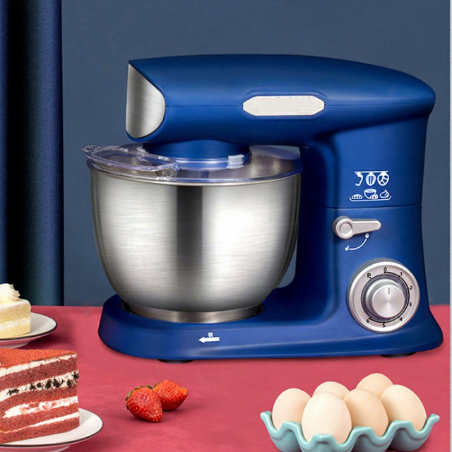 1500W Fully Copper Motor Energy Efficient Class Electric Commercial Mixer 6.5/7L Dough Kneader Stand/Table Chef Grade Stainless