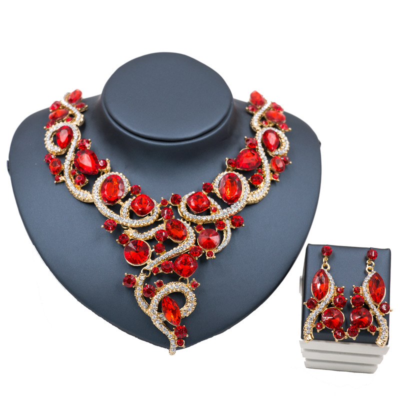 Xunbei, горячая Распродажа, большие индийские свадебные подвески, набор ювелирных изделий для свадьбы