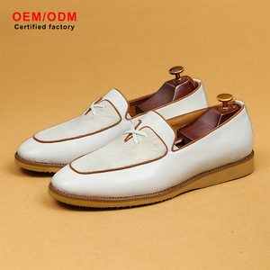Mocassins Blancs Homme Personnalisés OEM – Nouvelle Collection 2026 – Chaussures Habillées en Cuir Style Britannique à Enfiler pour Mariages/Cérémonies - Product Image 2