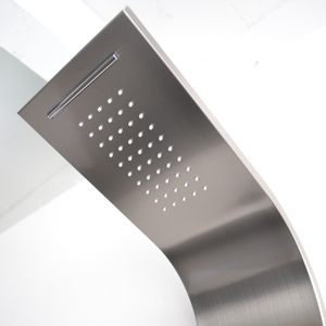 Nuevo diseño de esquina rectángulo de baño de acero inoxidable, superficie sólida Panel de <span class=keywords><strong>ducha</strong></span> <span class=keywords><strong>grifo</strong></span> - Product Image 1