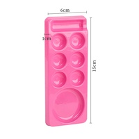 Palette de couleurs pour ongles style macaron japonais, indispensable pour salon de manucure, plaque de mélange de couleurs de qualité professionnelle, outil de mélange de couleurs pour nail art et maquillage