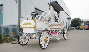 Prix d'usine en gros : Carrosse de mariage électrique sans chevaux, en métal et osier, modèle Princesse Citrouille Cendrillon, pour la vente de souvenirs - Product Image 6