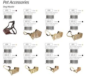 695 Fabricante de Taiwán OEM ODM Productos personalizados para mascotas Bozal ultraligero ajustable y transpirable de alta calidad para perros - Product Image 3