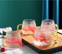 Pichet à boissons de grande capacité en verre borosilicaté transparent pot d'eau potable pichet d'eau froide avec couvercle