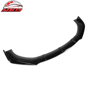 Convient aux largeurs de 59 à 65 pouces, 3 pièces, lèvre de pare-chocs avant noire brillante, spoiler universel non réglable - Product Image 1