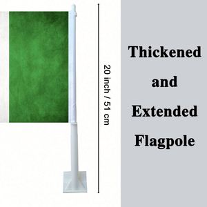 Drapeau de voiture irlandais, drapeau national IE avec clip de fenêtre, en polyester écologique, imprimé double face, décoration Baguette - Product Image 4