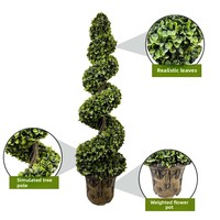 Vente directe d'usine, arbre serpent en spirale de simulation, décoration intérieure, ornements, arbre de Milan