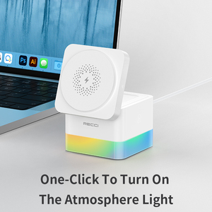 Cargador Portátil 3 en <span class=keywords><strong>1</strong></span> de Fábrica, Carga Inalámbrica de 15 <span class=keywords><strong>W</strong></span>, Serie Cube, Cargador Multifuncional para iPhone, <span class=keywords><strong>Airpods</strong></span> y Reloj - Product Image 6