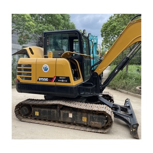 รถขุดมือสองคุณภาพสูงยี่ห้อ SANY 55 ขนาด 5 ตัน ยี่ห้อจีน ขายดี ราคาถูก ชั่วโมงการทำงานต่ำ - Product Image 4