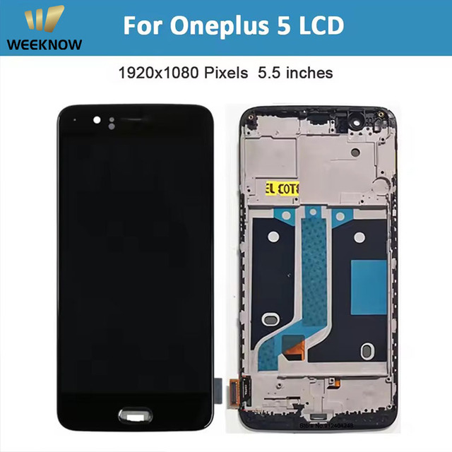 High Quality OLED & TFT Screen for OnePlus 5/5t A5000 LCD Display Touch Screen Digitizer Assembly Replacement.