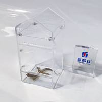 Nouvelle conception YAGELI – Enclos d'élevage en acrylique transparent pour tarantules et araignées, taille personnalisée, impression sérigraphiée, pour exposition à domicile