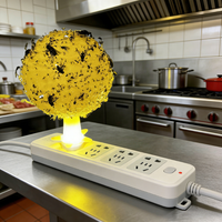Trampa para Moscas Adhesiva con Alimentación USB, Bola Luminosa Atrapa Moscas para Hogar Moderno y Oficina Interior, Control de Plagas Físico de Grado Comercial