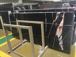 Boton đá đá tự nhiên hiện Đại Trung Quốc nhà sản xuất vàng đen nội thất sàn đá cẩm thạch gạch lát sàn - Product Image 2