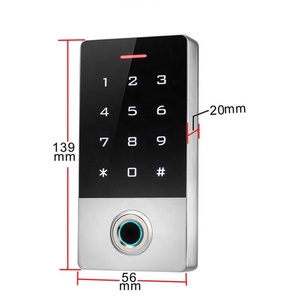 Smart Door <strong>Access</strong> <strong>Control</strong> Biometric Fingerprint RFID Card IP68 Waterproof Password Touch Screen Controller - Product Image 3