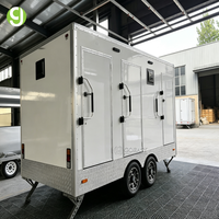 Goeasy Street Conteneur Sanitaire Mobile de 3,8 Mètres pour Parcs et Espaces Verts, Remorque Toilettes pour Usage Commercial