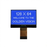 Modul LCD Grafis Transflektif 3V 128x64 Layar LCD COG 128X64 FPC TN MONO LCD
