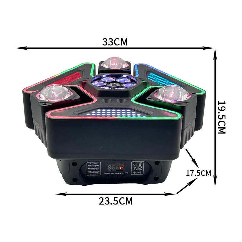 Three head Disco DJ Stage Light for Party RGBW