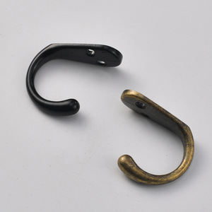 Alloy Metal Wall Mount Hooks Single Hook Zinc Alloy Antique Bronze Black 0 1kg Load Capacity <b>Wardrobe</b> <b>Hardware</b> - Product Image 2