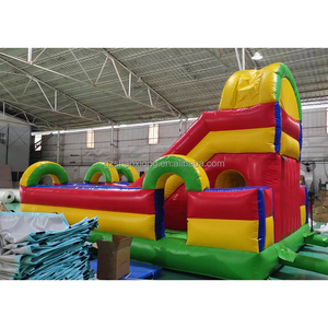 Thương mại ngoài trời Inflatable lâu đài <span class=keywords><strong>bouncy</strong></span> với trượt trò chơi thể thao cho trẻ em Inflatable khóa học trở ngại Bounce House trượt Combo - Product Image 5