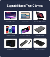 Le câble tressé USB4.0 Type-C prend en charge les données de charge rapide 8K60Hz 100W 5A pour les téléphones Android et les ordinateurs portables 5A Type-C USB 0.2m