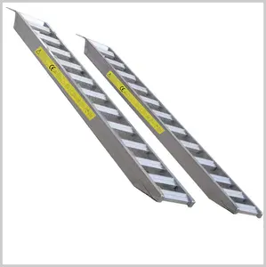 Rampa de aluminio de carga exterior multifunción de utilidad personalizada para carga de maquinaria con orugas de goma