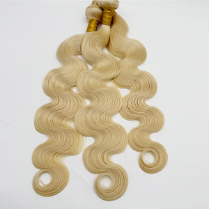 Super Doux Lisse Vrais Cheveux Humains 18 à 36 Pouces Vague de Corps Blonde Tissage Bundles de cheveux 613 faisceaux - Product Image 3