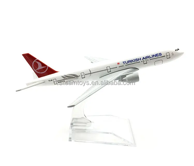 Diskon Besar 1/400 Model Pesawat Logam Turki Turkish Airlines George 777 Model Pesawat Diecast Mainan untuk Koleksi