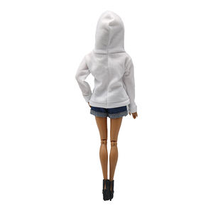 Nouvel ensemble de vêtements pour poupée de 30 cm 1/6, short en <span class=keywords><strong>jean</strong></span>, manches longues, sweat à capuche à thème lumières de Noël, vêtements de tous les jours pour accessoires de poupée - Product Image 3