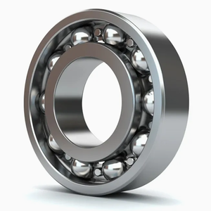 Roulement à billes à gorge profonde ouverte en acier chromé haute performance, longue durée de vie, pour machines de construction - Product Image 1