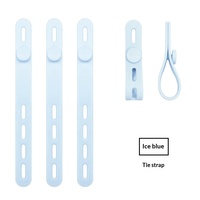 Organisateur de câbles en PVC réglable et réutilisable, minimaliste, pour câbles de données et écouteurs