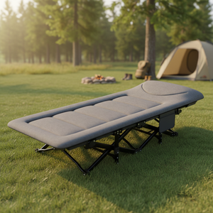Premium Modern Foldable Steel Frame Reclining Sleeping <strong>Cot</strong> <strong>with</strong> Storage <strong>Drawer</strong> Portable Office Guest Living Room Folding <strong>Bed</strong> - Product Image 1