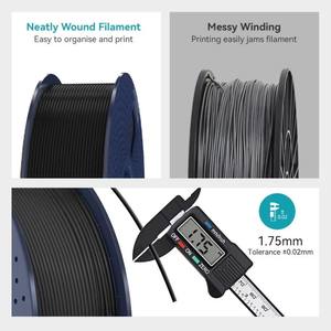 <span class=keywords><strong>Sunlu</strong></span> 1KG Filament pour imprimante 3D Haute flexibilité et stabilité 1.75mm PLA + tiges en plastique pour une impression 3D stable - Product Image 2