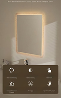 Miroir de salle de bain moderne haut de gamme en acrylique avec écran tactile intelligent durable pour la chambre à coucher, le maquillage et le salon de coiffure