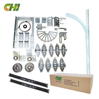 Kit de quincaillerie de porte de garage en acier zingué moderne et durable CHI, télécommande, portes de garage sectionnelles robustes, vente en gros