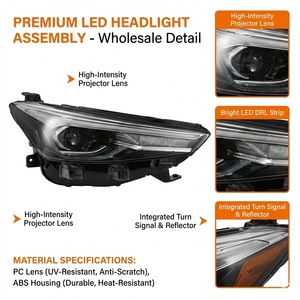 Pour ROEWE I5 MG5 2021, bloc optique avant droit, options halogène, xénon, <span class=keywords><strong>LED</strong></span>, OE 10796250, vente en gros de phares de voiture - Product Image 2