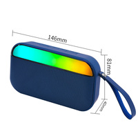 Speaker Portabel BS56 RGB LED Subwoofer TWS Nirkabel 2.0 Stereo untuk Pesta Luar Ruangan, Hadiah, OEM Grosir