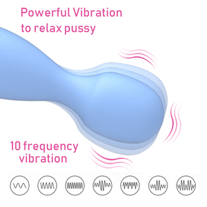 OEM Blue USB <b>Rechargeable</b> Mini Massager Sex Toy Adult Toy <b>Vibrator</b> for Personal Use - Product Image 4