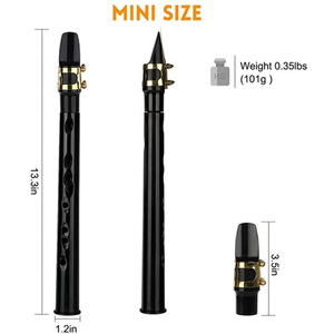 Mini sassofono portatile <span class=keywords><strong>tascabile</strong></span> sassofono in plastica registratore verticale stile sassofono <span class=keywords><strong>tascabile</strong></span> strumento <span class=keywords><strong>Sax</strong></span> accessorio - Product Image 5
