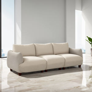 <span class=keywords><strong>Causeuse</strong></span> professionnelle personnalisée et confortable avec rembourrage en velours Dossier capitonné Ensemble modulaire en tissu Canapé de salon d'hôtel - Product Image 4