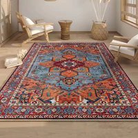 Style ethnique persan turc tapis américain rétro maison salon tapis de sol fait à la main canapé Table basse fabriqué à la machine
